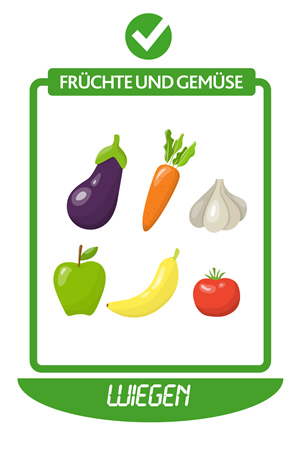 Übersicht der Ernährung bei PKU - Früchte und Gemüse