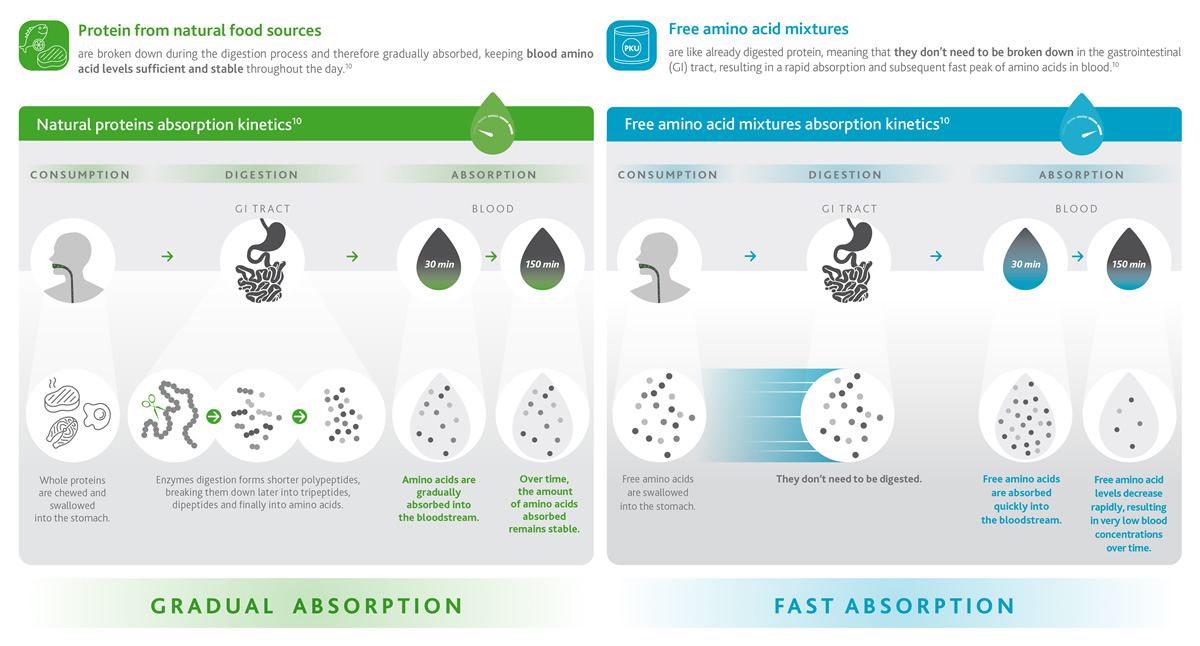 Natural proteins vs amino acid mixtures