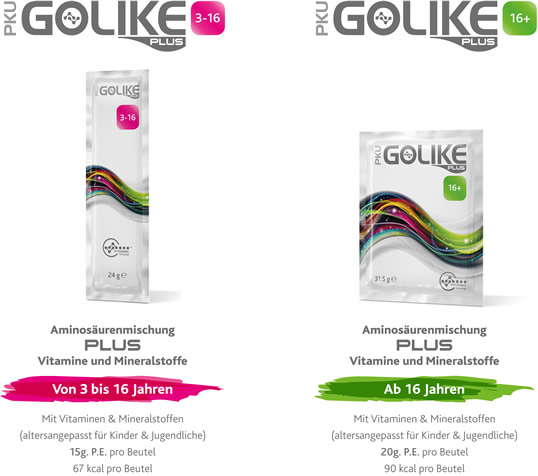 PKU GOLIKE Plus Produkte